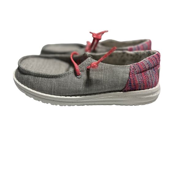 Hey Dude Wendy Funk Gray Pink Metallic  Y1-L2 - Picture 1 of 9
